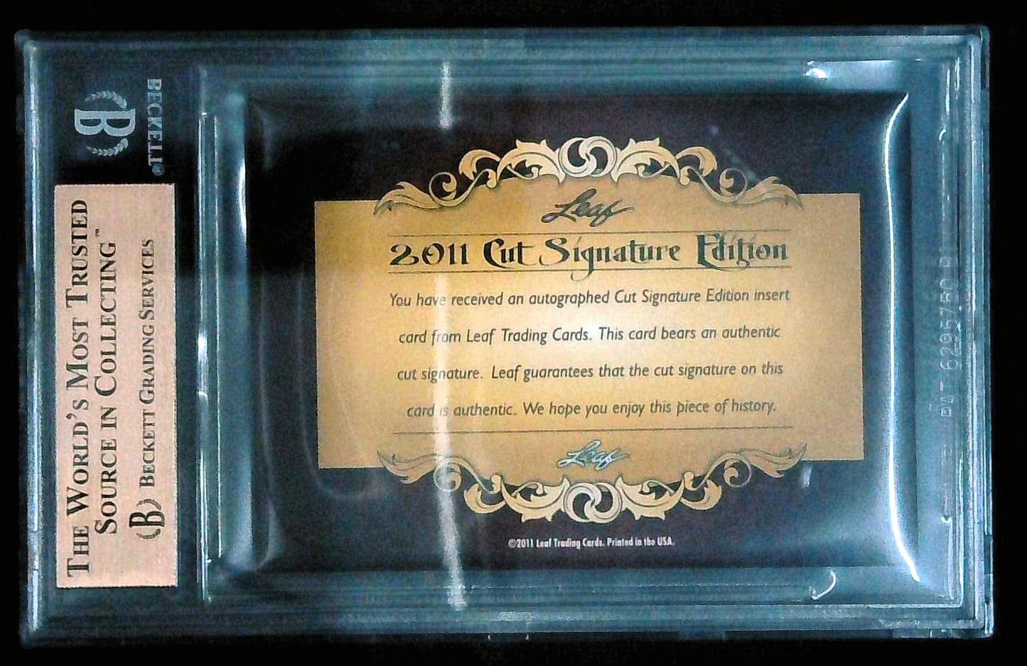 2011 Leaf Cut Signature Edition Jay Leno Auto Autograph #20/21