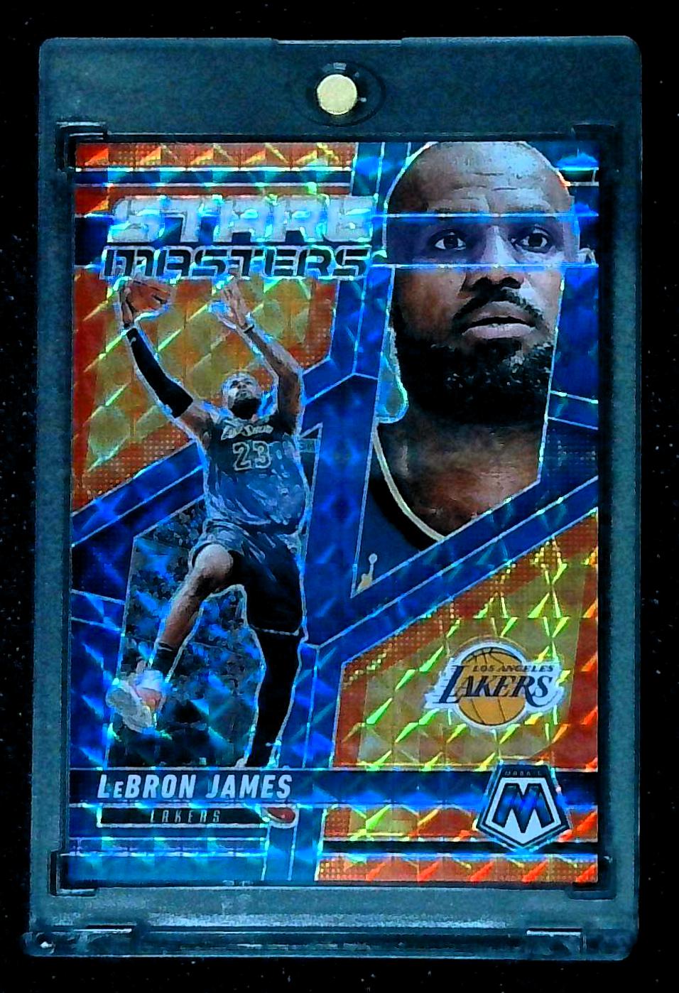 2024-25 Panini Mosaic - Stare Masters LeBron James #18 Blue Mosaic Prizm /199