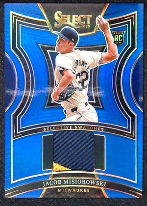 2025 Select Jacob Misiorowski RC 02/49 Brewers Dual Color Patch Rookie