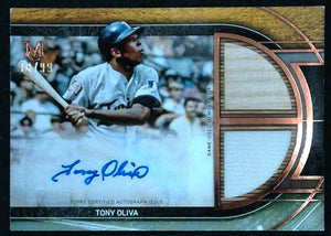 2025 Topps Museum Collection Tony Oliva Signature Swatches Auto Relic /99