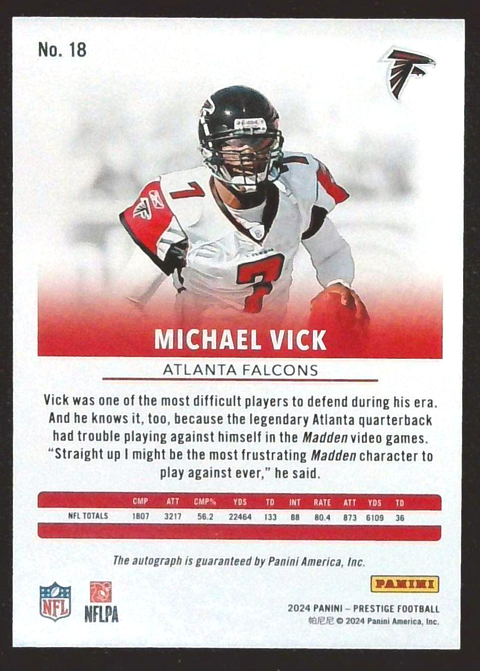 2024 Prestige Michael Vick Xtra Points Auto /199