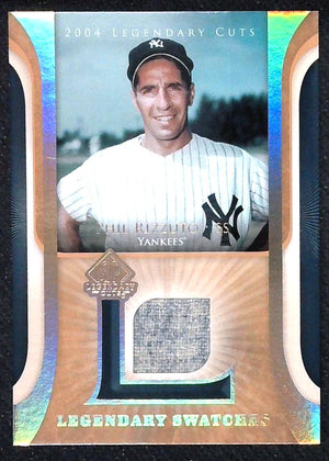 2004 SP Legendary Cuts Legendary Swatches Phil Rizzuto #LSW-RI HOF