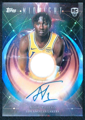 2025-26 Topps Midnight Adou Thiero Rookie RC Jersey Patch Auto #RJA-AT Lakers