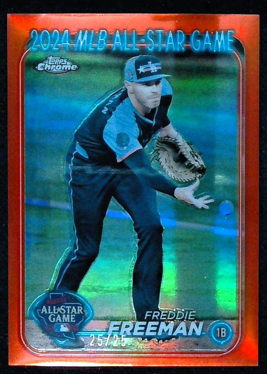 2024 Freddie Freeman Topps Chrome All-Star Game #ASGC-45 Orange Refractor /25