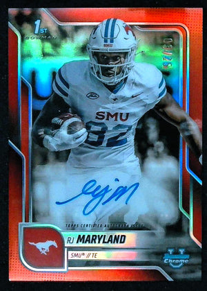 2025 Bowman U Chrome RJ Maryland 1st Auto Orange #/25 SMU