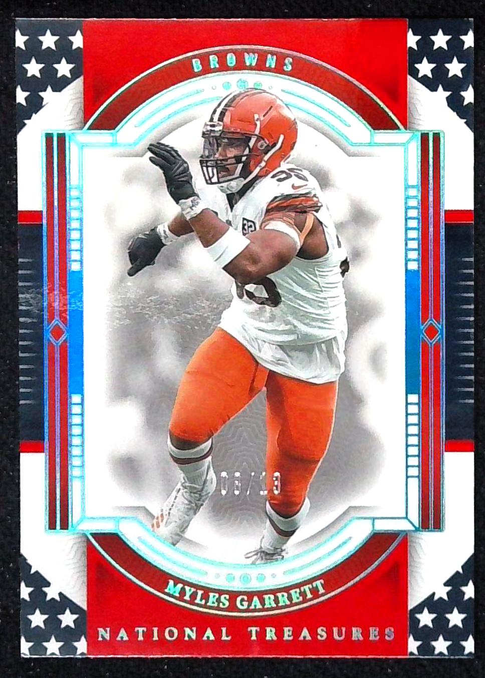 Panini 2023 National Treasures Myles Garrett #24 Browns /13
