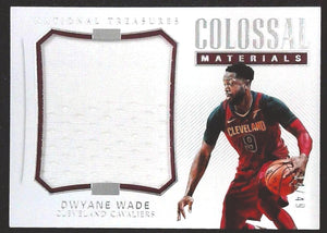 2017-18 Panini National Treasures Colossal Materials Dwayne Wade Jersey Relic /49