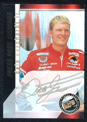 1999 PRESS PASS DALE EARNHARDT JR GOLD INK AUTO HAND NUMBERED /100!