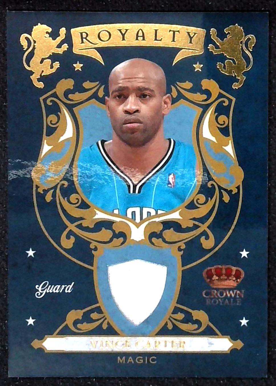 2009-10 CROWN ROYAL VINCE CARTER “ROYALTY” JERSEY HOF #'d /499!