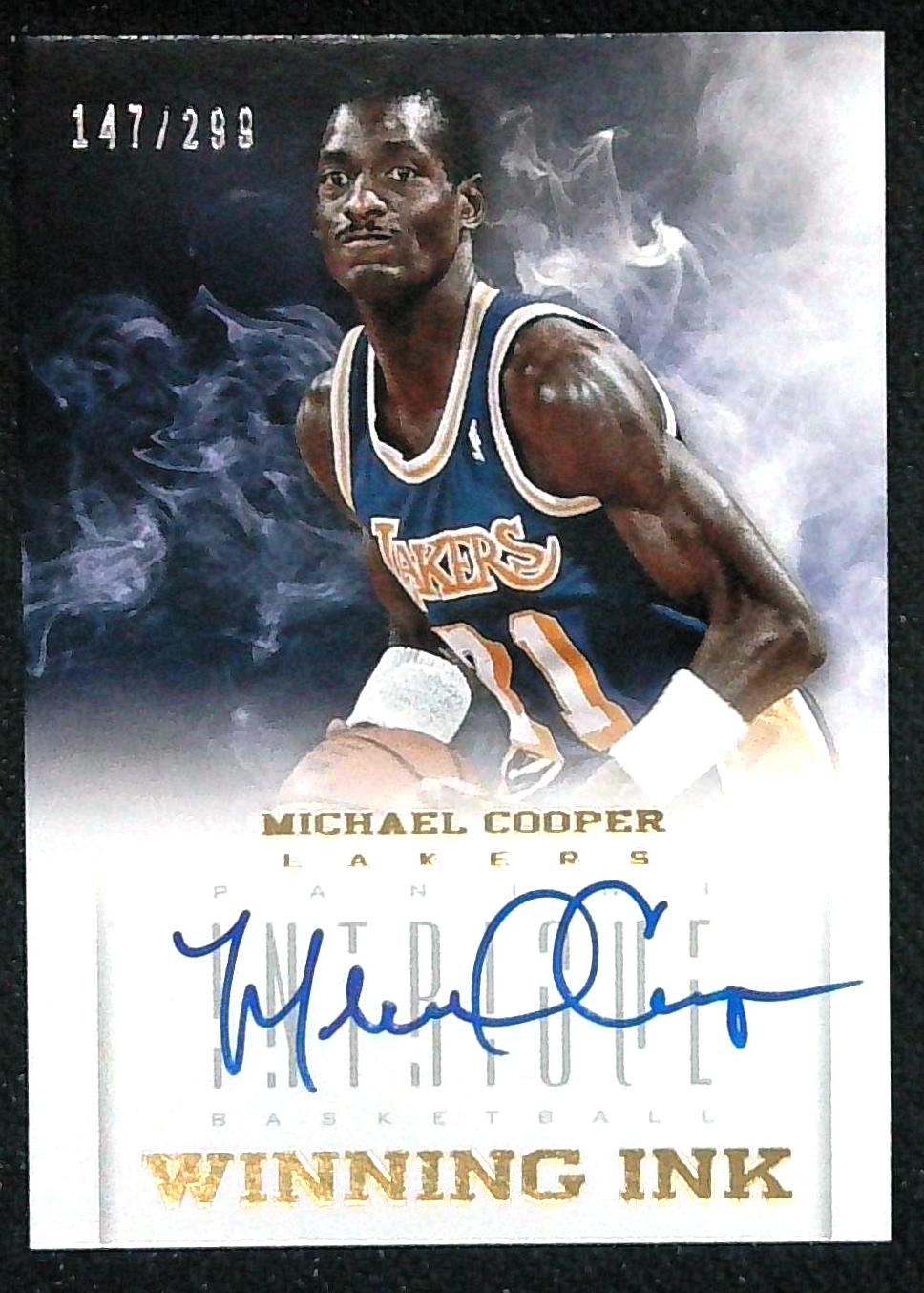 2012-13 Panini Intrigue Winning Ink /299 Michael Cooper #46 Auto HOF