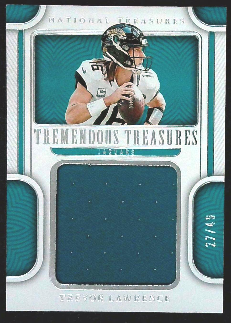 2022 Panini National Treasures Trevor Lawrence Tremendous Treasures /49