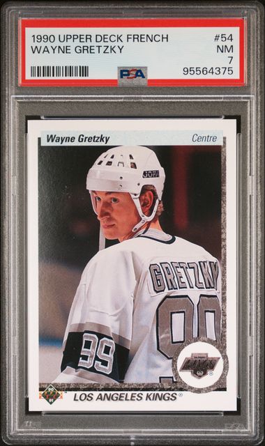 1990 UPPER DECK FRENCH #54 WAYNE GRETZKY PSA 7