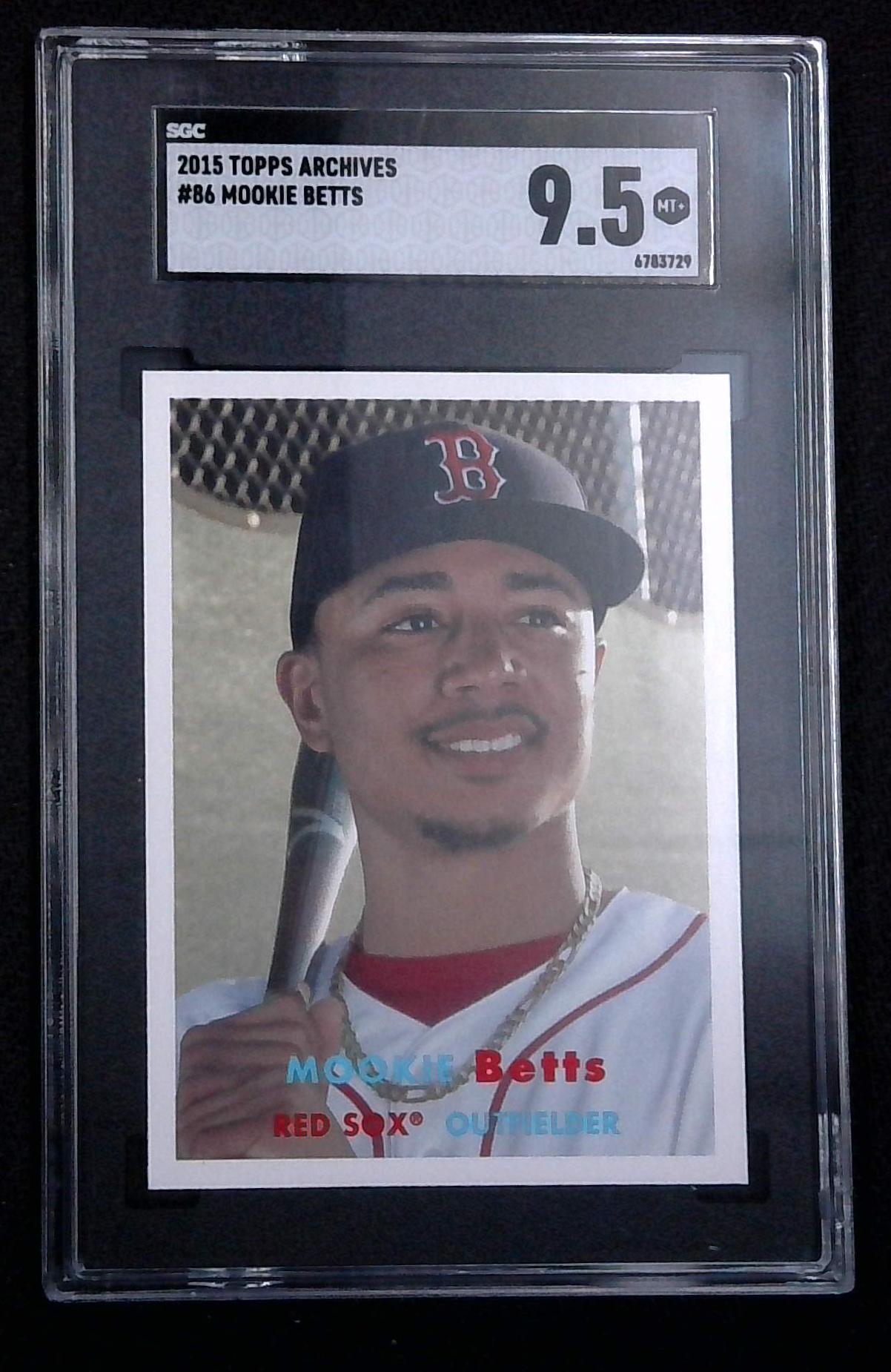 2015 Topps Archives Mookie Betts SGC 9.5