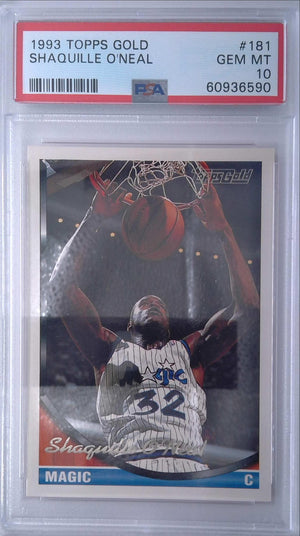 1993 Topps Gold Shaquille O'Neal #181 PSA 10 Magic