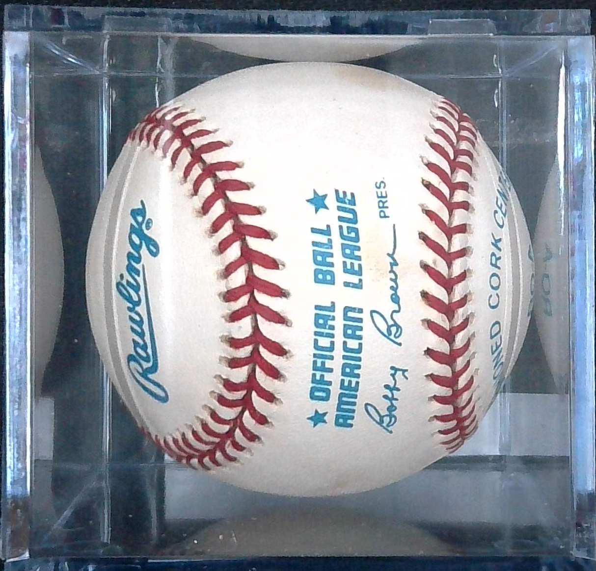 Joe DiMaggio New York Yankees Signed Bobby Brown Official Baseball