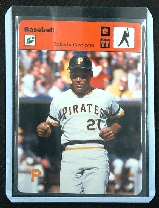 2005 Leaf Sportscasters Batting #'d 21/45 Roberto Clemente JERSEY NUMBER!