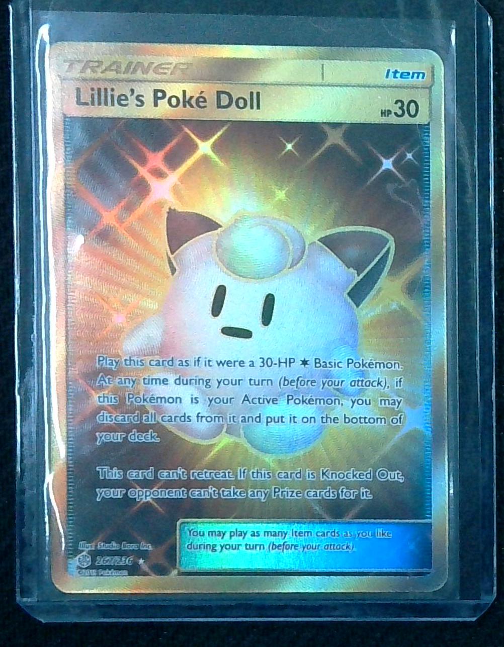 Lillie's Poke Doll - 267/236 - Pokemon Cosmic Eclipse Sun & Moon Secret Card