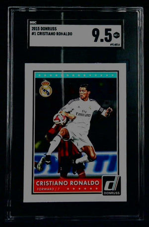 2015 Donruss Soccer Cristiano Ronaldo #1 SGC 9.5