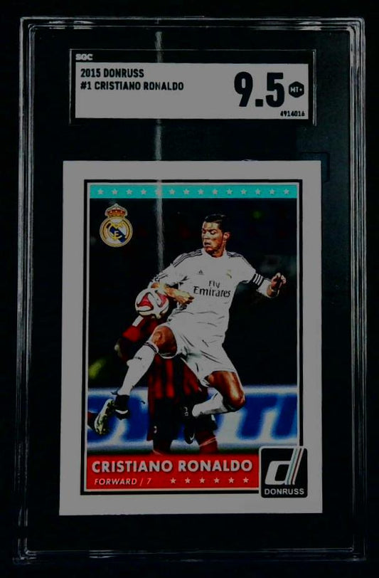 2015 Donruss Soccer Cristiano Ronaldo #1 SGC 9.5