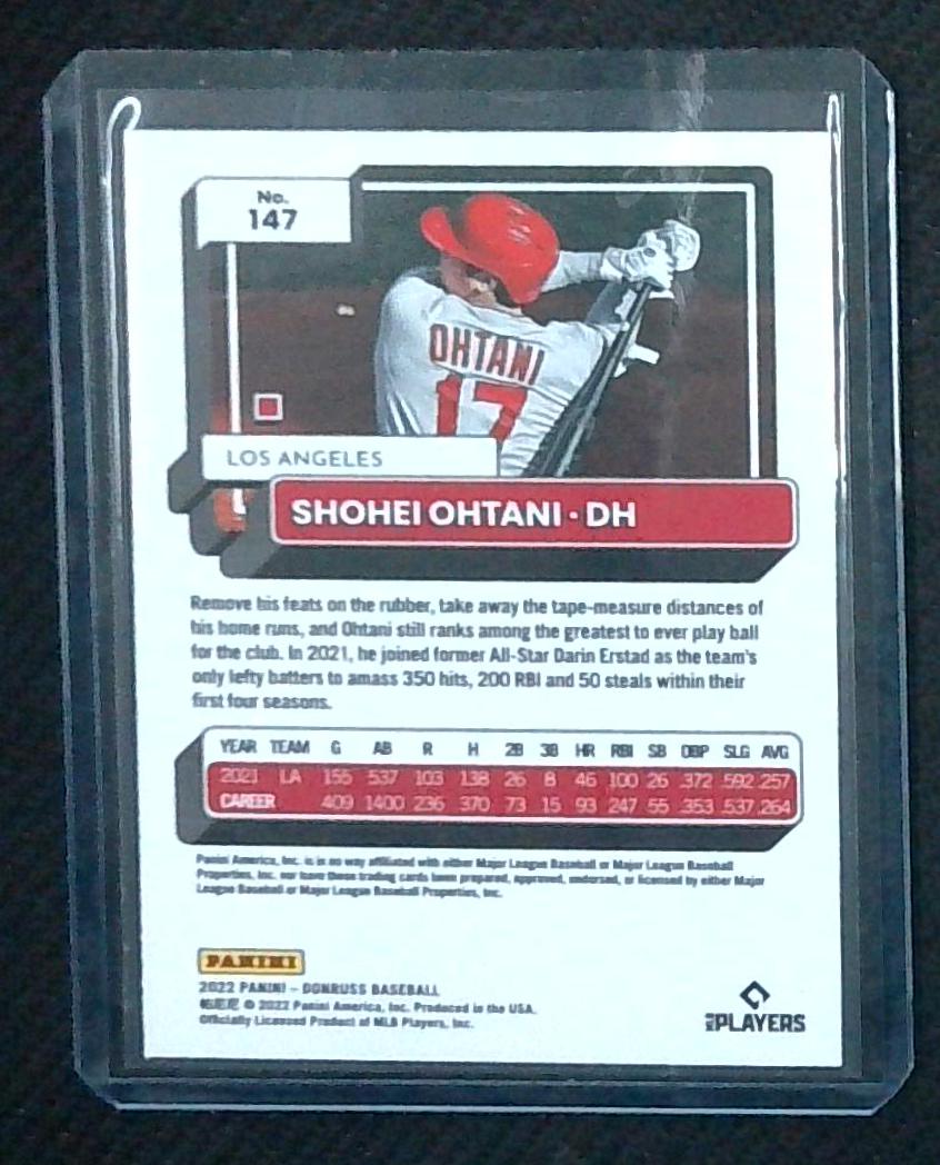 2022 Donruss SHOHEI OHTANI #147 Pink Holo Refractor Insert