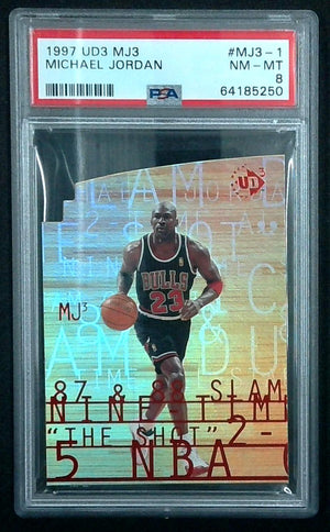 1997 UD3 MJ3 #MJ3-1 MICHAEL JORDAN PSA 8