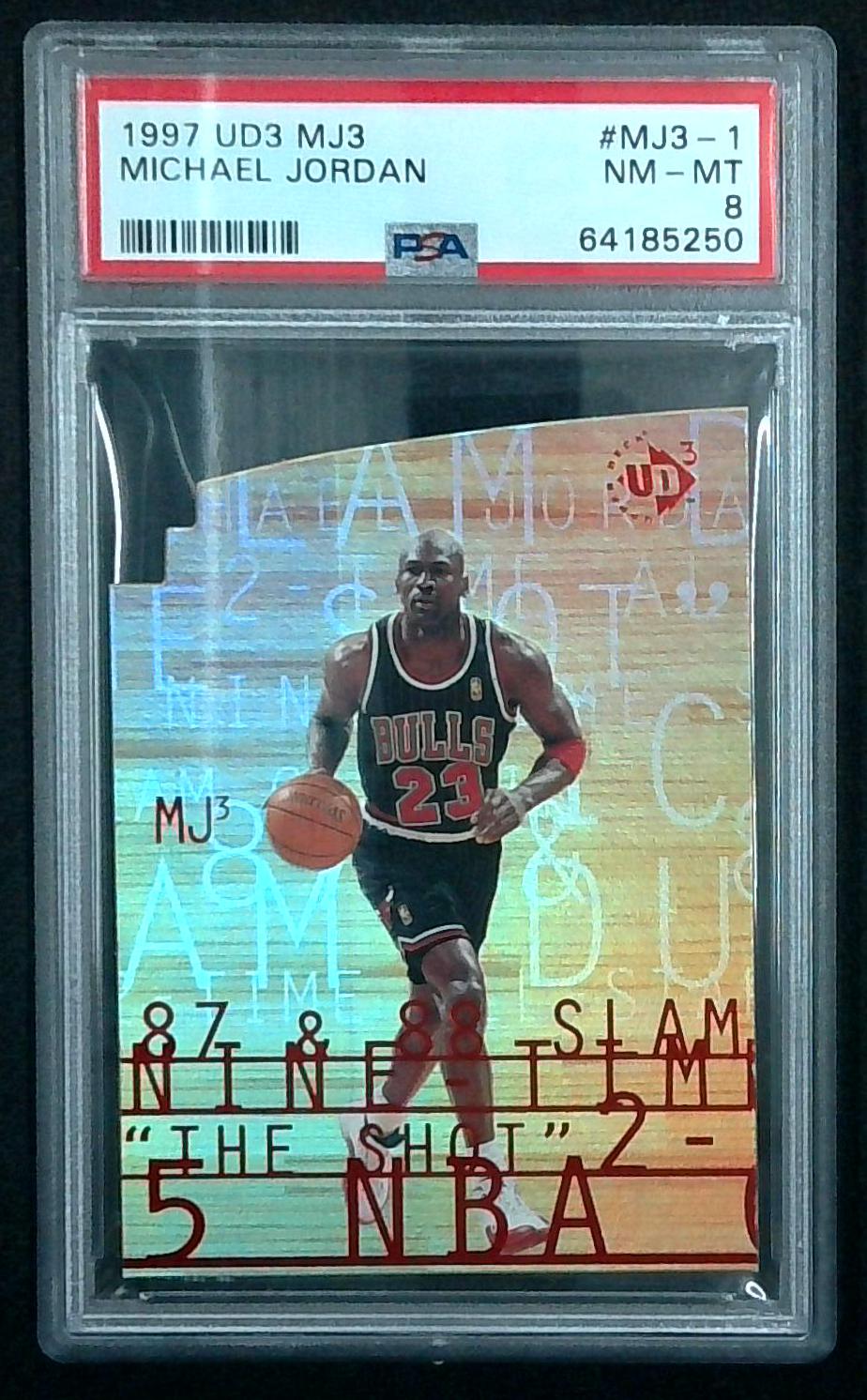1997 UD3 MJ3 #MJ3-1 MICHAEL JORDAN PSA 8