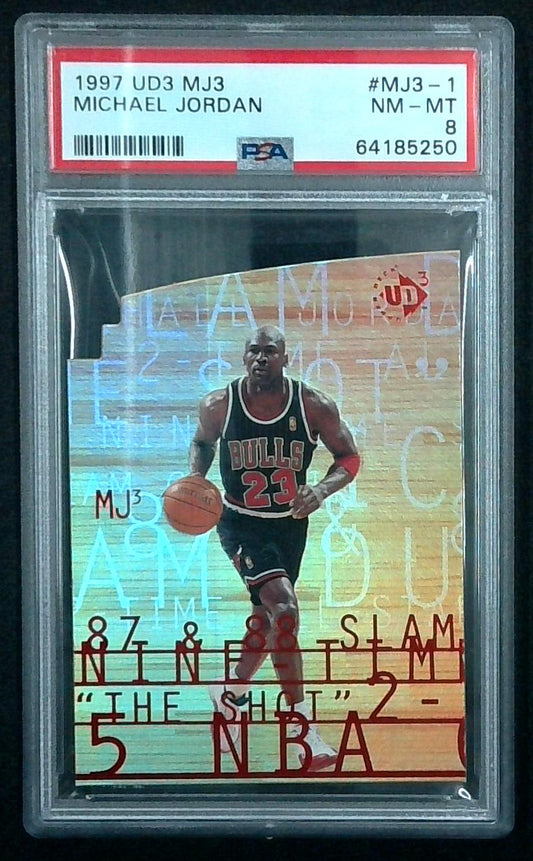 1997 UD3 MJ3 #MJ3-1 MICHAEL JORDAN PSA 8