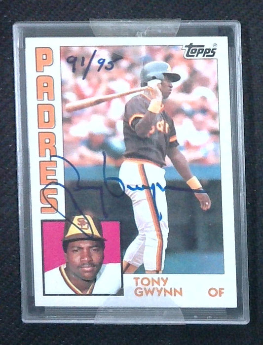 2004 Topps Signature Edition Tony Gwynn Hand Numbered On Card Auto 91/95