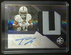 Tre Tucker 2023 Panini Limited RPA SP /25 ROOKIE PATCH AUTO RC Raiders