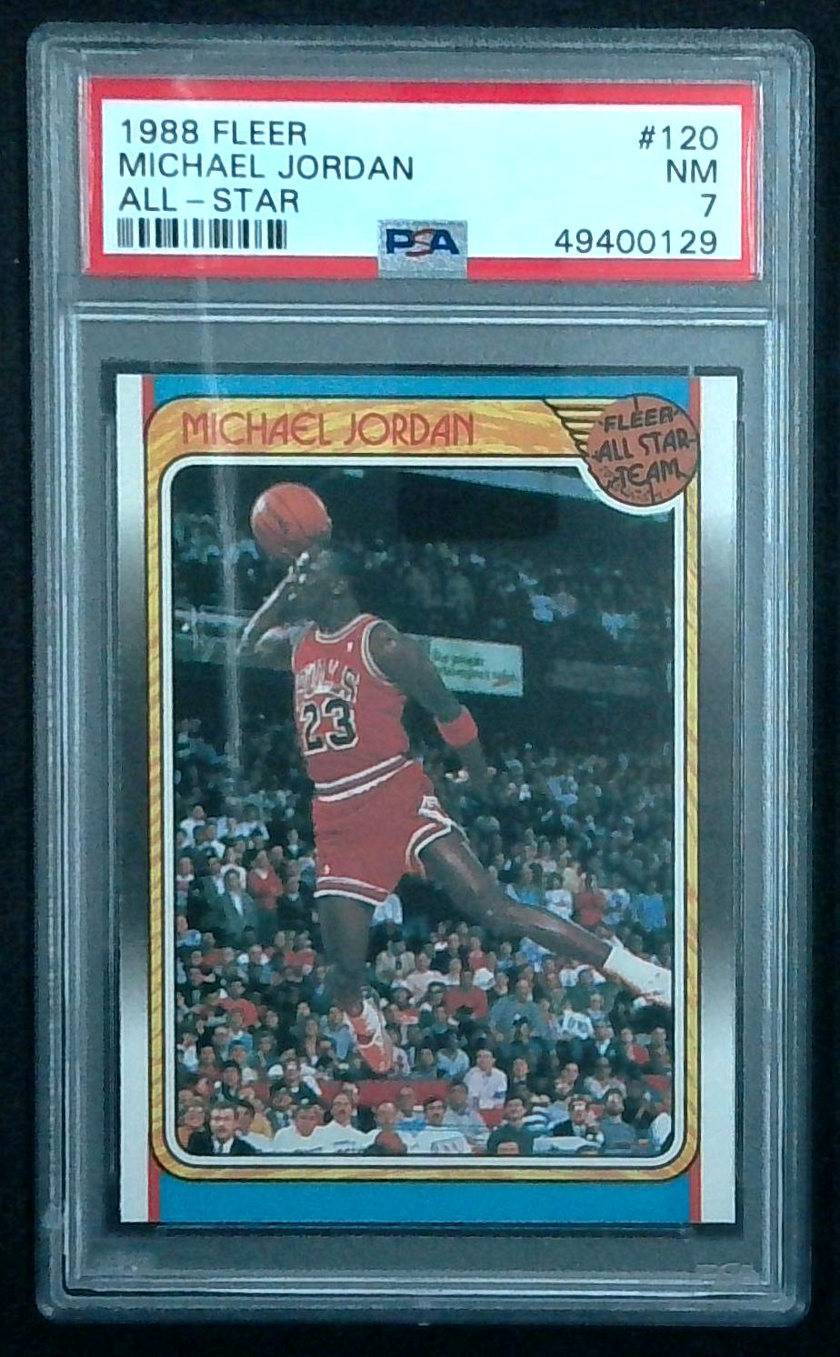 1988 Fleer #120 Michael Jordan All Star PSA 7