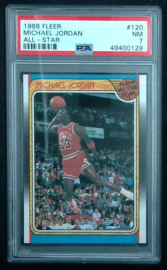 1988 Fleer #120 Michael Jordan All Star PSA 7