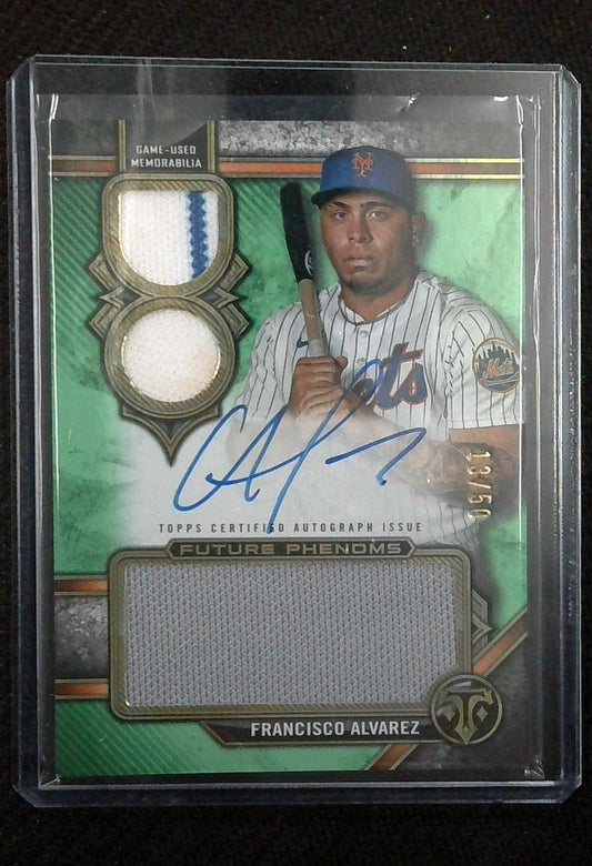 Francisco Alvarez 2024 Triple Threads Future Phenoms Auto Green #/50 FPAR-FA