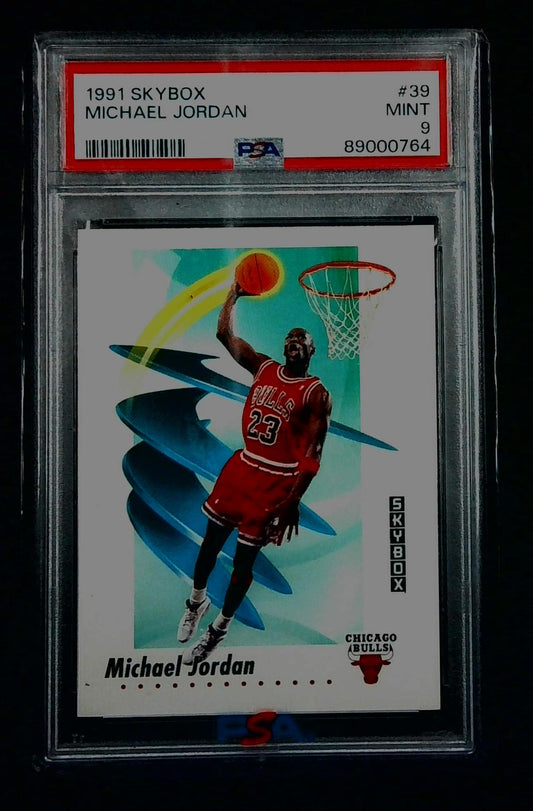1991 Skybox Basketball Michael Jordan #39 PSA 9 MINT