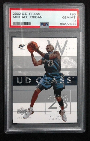 2002-03 UD Glass - Michael Jordan #90 PSA 10