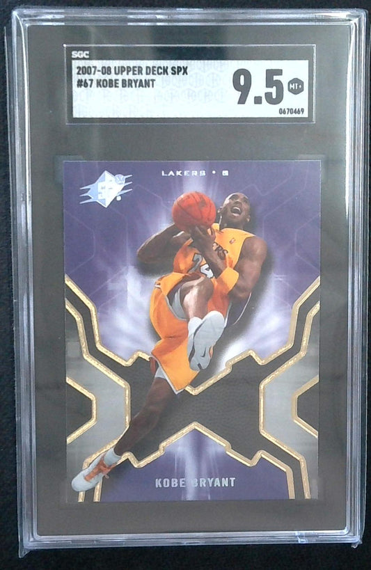 2007-08 SPx Kobe Bryant #67 Lakers SGC 9.5