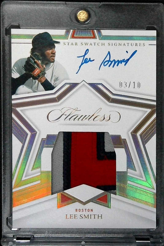 2023 Flawless Star Swatch Auto Lee Smith /10 Red Sox