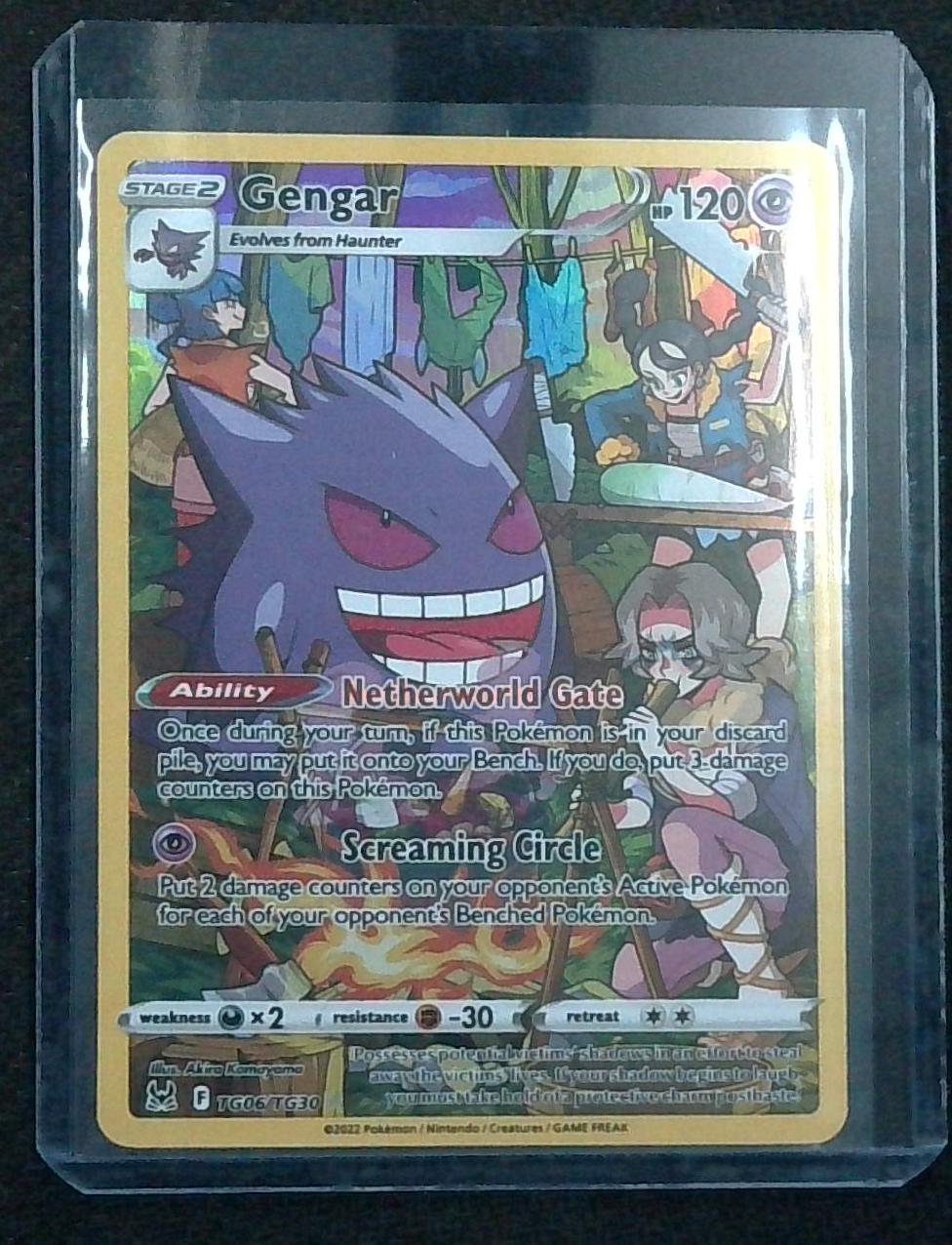 2022 Pokemon Gengar TG06/TG30 Lost Origin Holo Ultra Rare