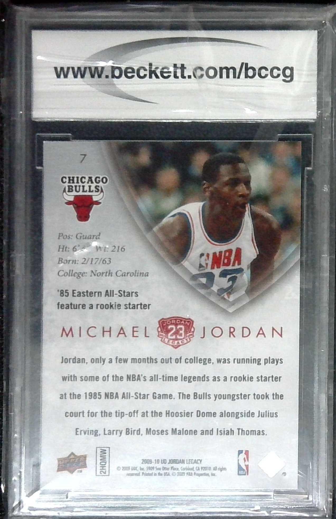 Michael Jordan 2009-10 Upper Deck Michael Jordan Legacy Collection Gold #7