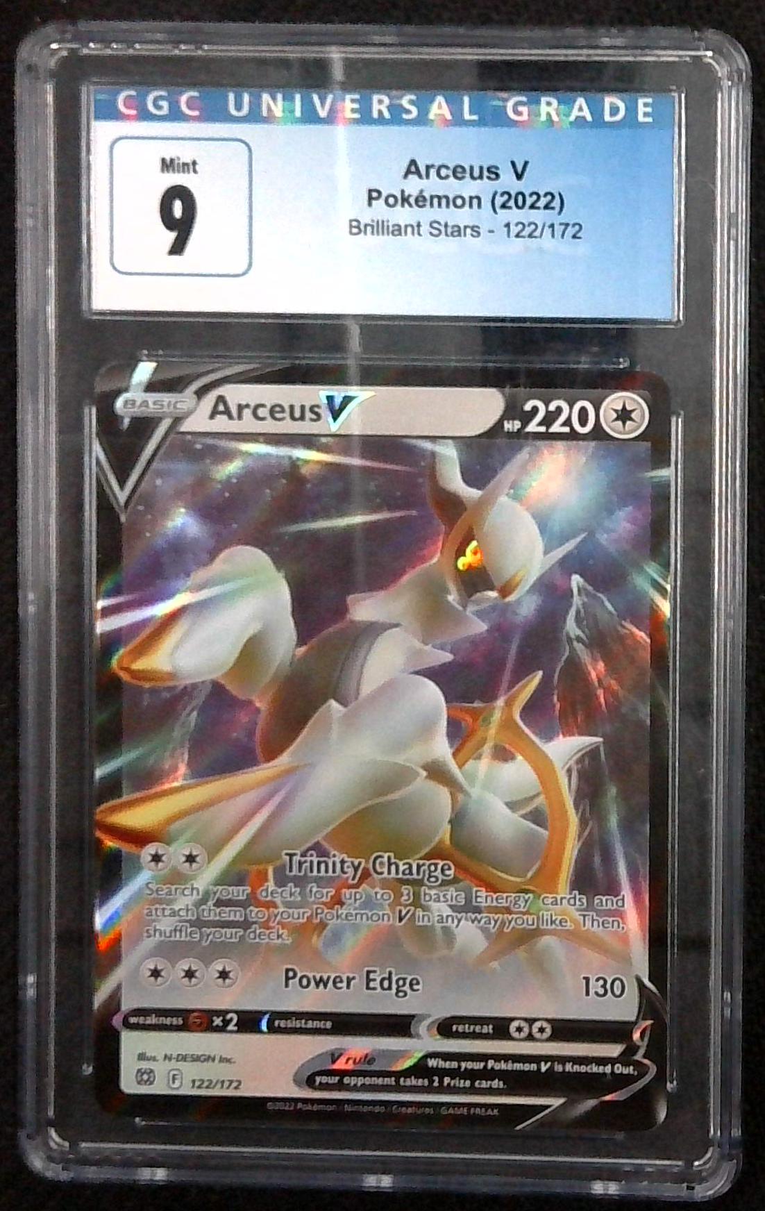 2022 Pokemon Arceus V Metal Ultra Premium Collection #122/172 CGC 9