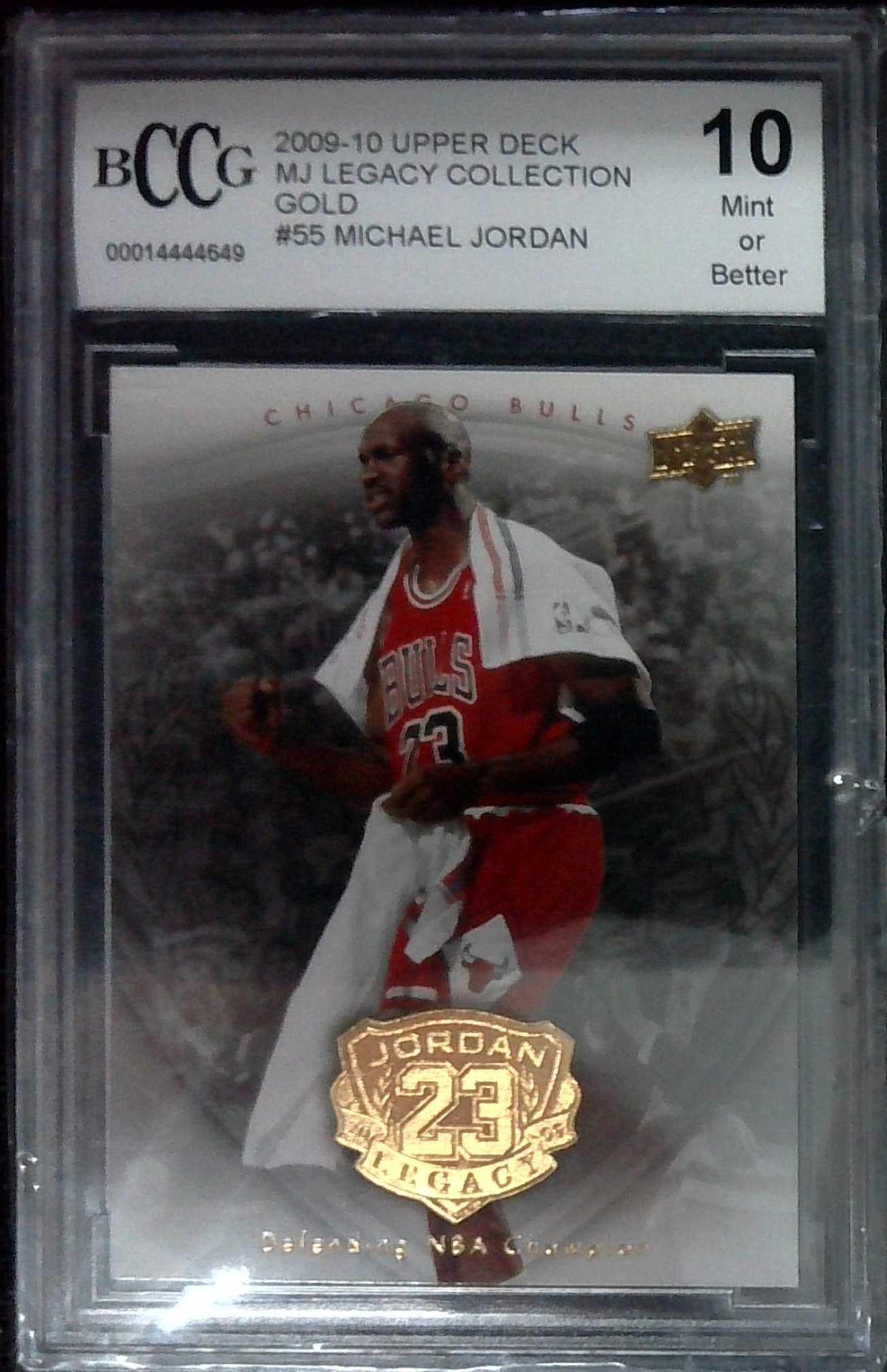 200910 Upper Deck MJ Legacy Collection Gold 55 Michael Jordan BCCG 1