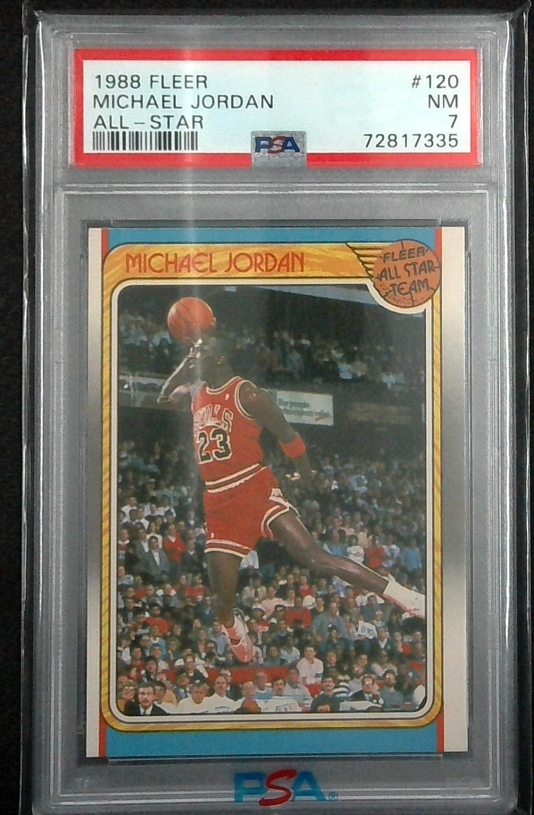 1988 Fleer #120 Michael Jordan All-Star PSA 7
