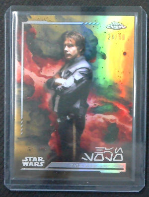 2024 Topps Chrome Star Wars Han Solo Aurebush Gold Refractor /50