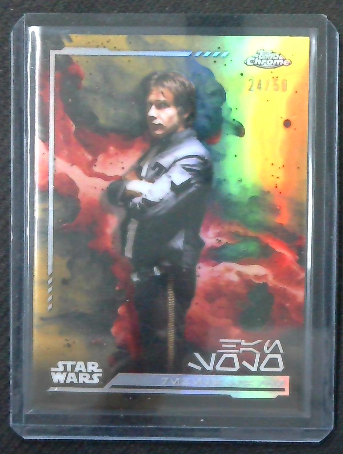 2024 Topps Chrome Star Wars Han Solo Aurebush Gold Refractor /50