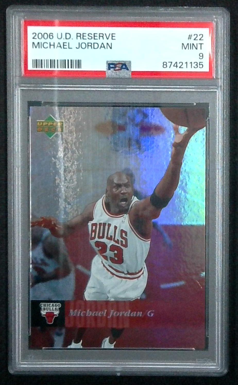 2006 Upper Deck Reserve Michael Jordan #22 PSA 8 NM-MT