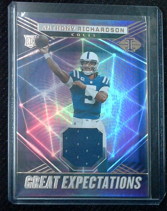 2023 Panini Illusions Anthony Richardson Great Expectations Patch Mem Rookie