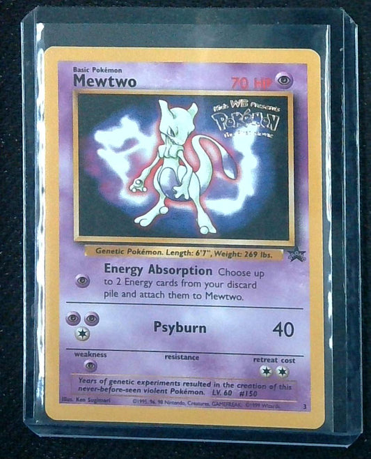Mewtwo #3 1999 Kids WB First Movie Black Star Promo Pokemon