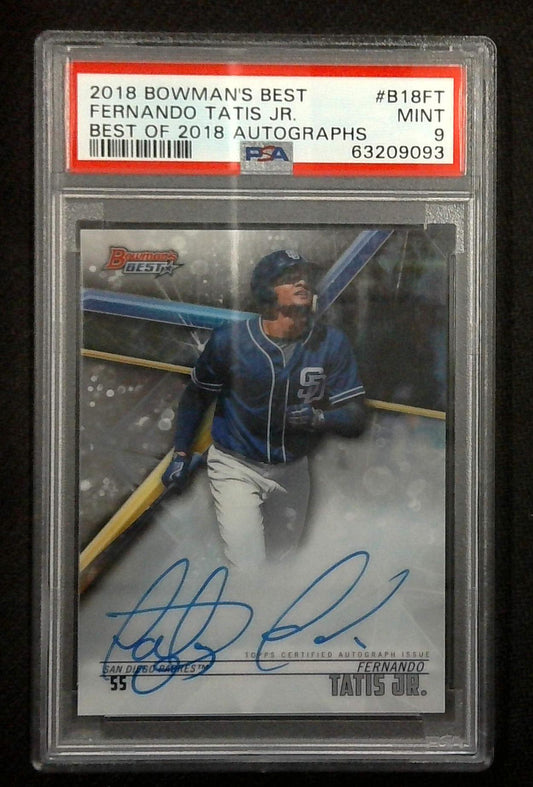 2018 Bowman's Best Fernando Tatis Jr. Best Of 2018 Auto PSA 9