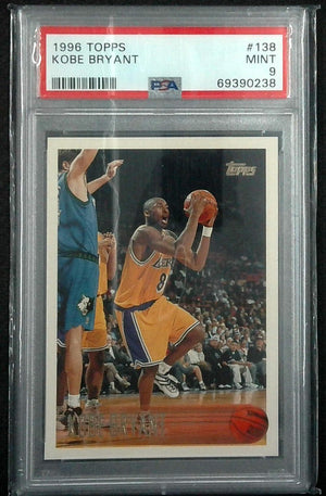 1996 Topps Kobe Bryant #138 Rookie Card RC PSA 9 Mint