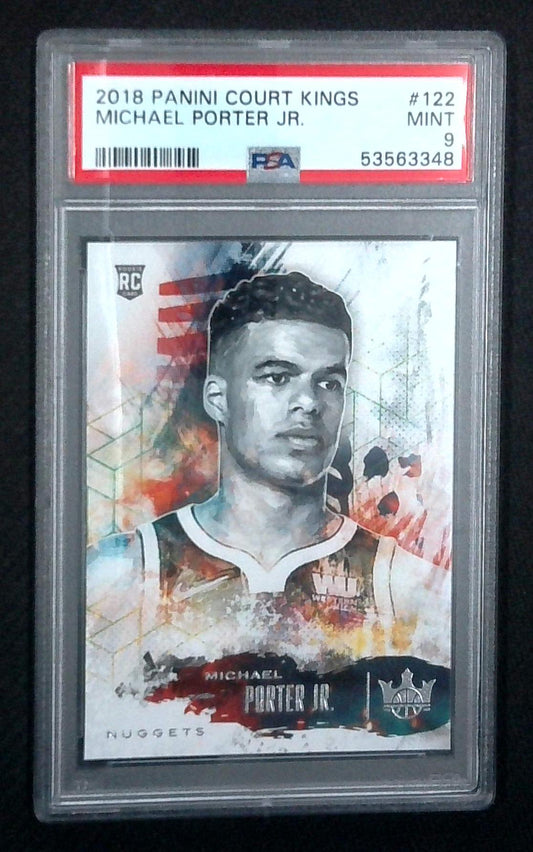 2018 Court Kings Rookies International Michael Porter Jr PSA 9 MINT Rookie RC
