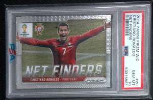 2014 Panini Prizm World Cup CRISTIANO RONALDO "Net Finders" PSA 10